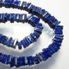16 Inches Gorgeous Quality Natural Deep Blue - Lapis Lazuli Smooth Heishi Shape Beads size 4 - 5 mm approx